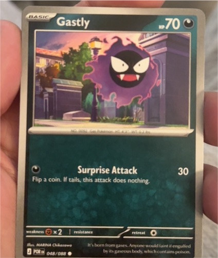 2020 Pokémon Sword & Shield Perfect Order #048 Gastly — front