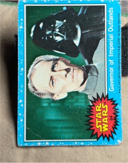 1977 Topps Star Wars #64 Governor of Imperial Outlands — front