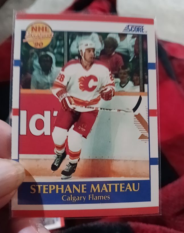 1990-91 Score #381 Stephane Matteau — front