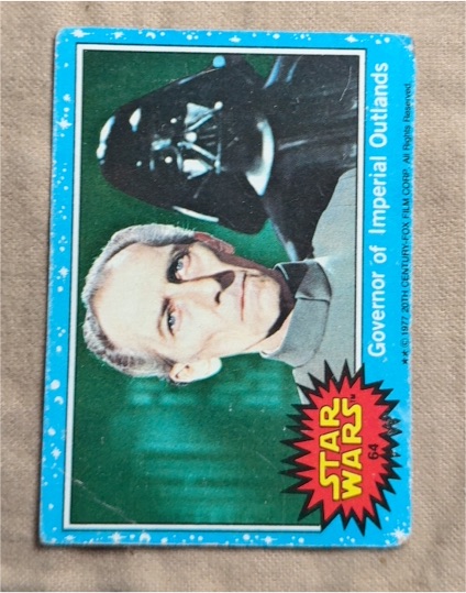 1977 Topps Star Wars Blue Series 1 #64 Governor of Imperial Outlands — front
