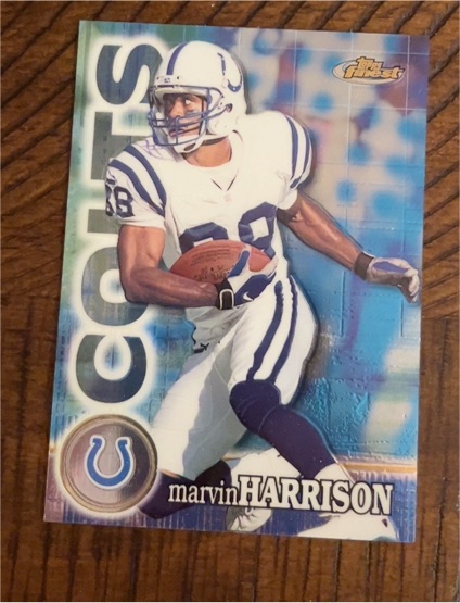 2000 Topps Finest #44 Marvin Harrison — front