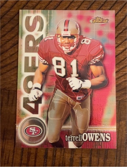 2000 Topps Finest #24 Terrell Owens — front