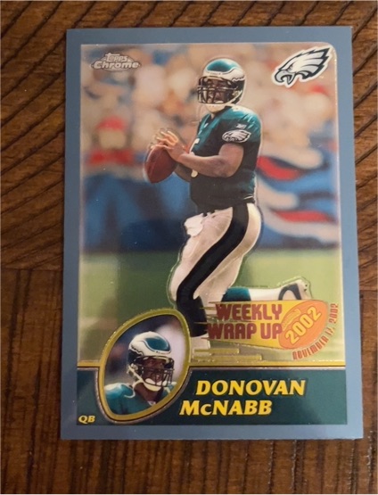 2003 Topps Chrome #156 Donovan McNabb Philadelphia Eagles Weekly Wrap Up — front