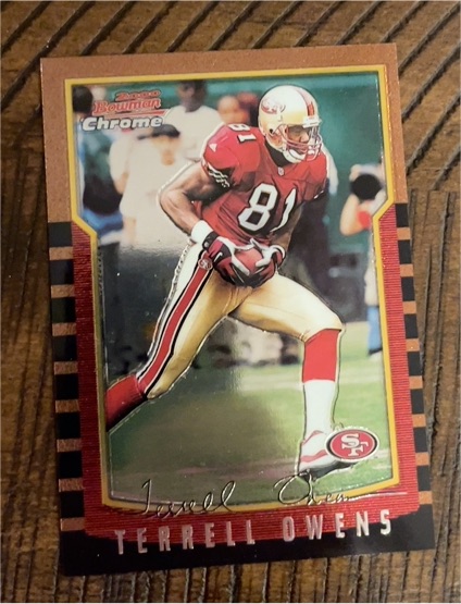 2000 Bowman Chrome #3 Terrell Owens — front