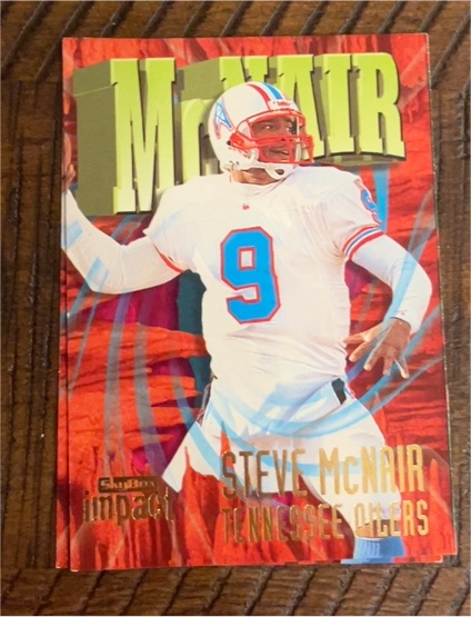 1997 SkyBox Impact #9 Steve McNair — front