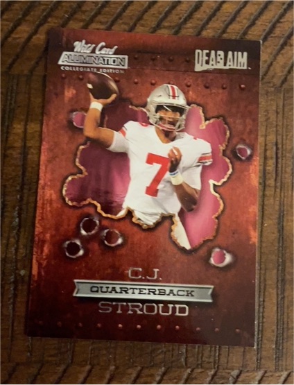 2021 Wild Card Alumination Dead Aim #ANDA-6 C.J. Stroud — front
