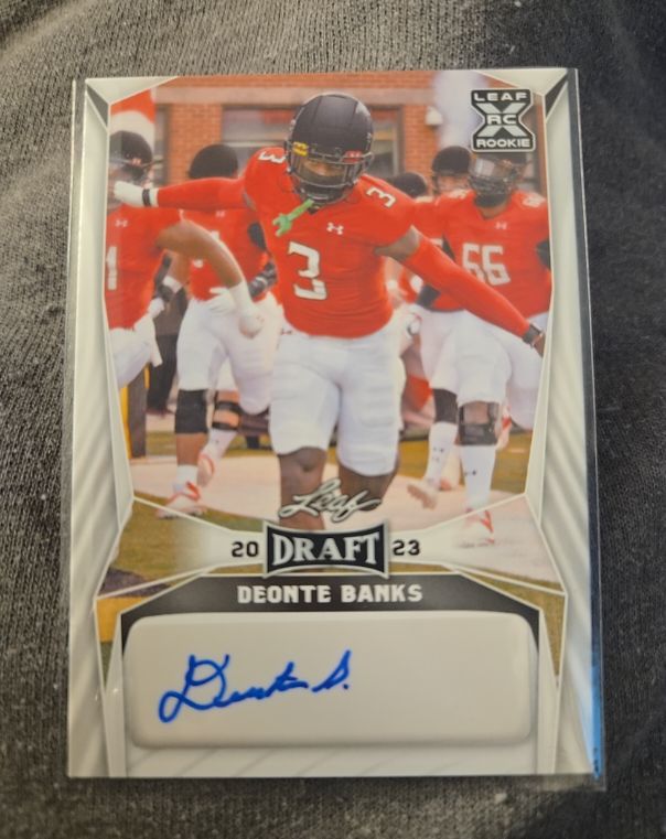 2023 Leaf Draft #BA-DB1 Deonte Banks — front