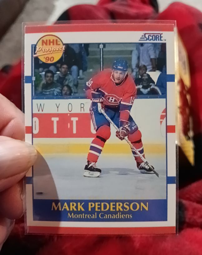 1990 Score #387 Mark Pederson — front