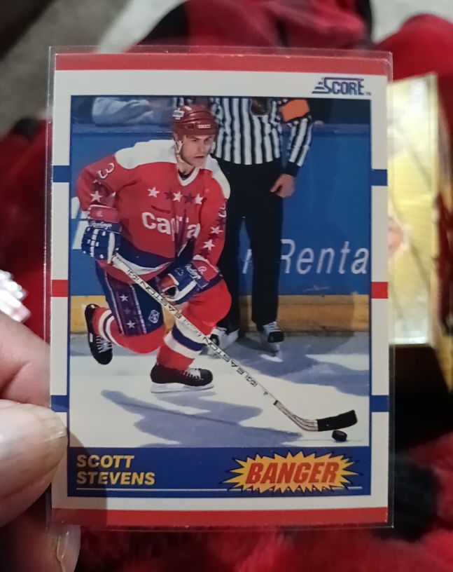 1990-91 Score #341 Scott Stevens Banger — front