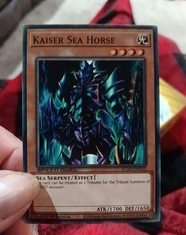 2020 Yu-Gi-Oh! SGX2-END12 Kaiser Sea Horse — front