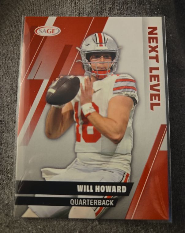 2025 SAGE Next Level #105 Will Howard — front