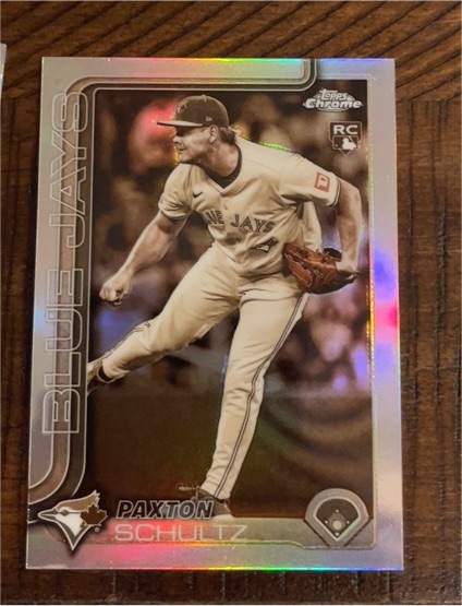 2025 Topps Chrome Update #USC101 Paxton Schultz Sepia Refractor — front