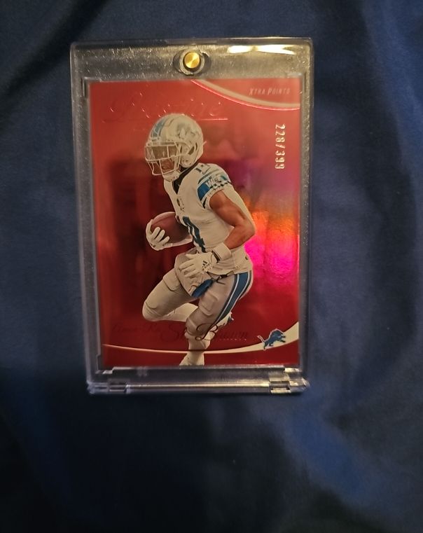 2023 Panini Prestige Xtra Points Red #99 Amon-Ra St. Brown — front