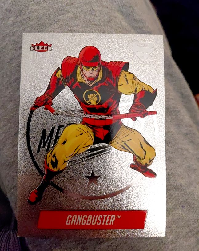 2026 Fleer Ultra DC Superman Medallions #M-18 Gangbuster — front