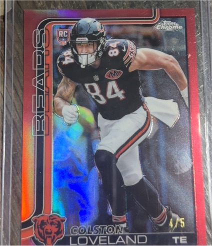 2025 Topps Chrome #345 Colston Loveland — front
