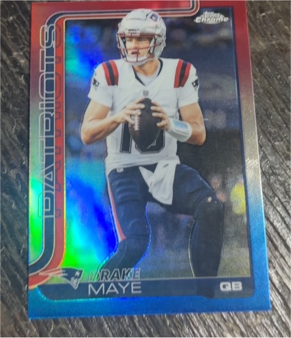 2025 Topps Chrome #207 Drake Maye — front