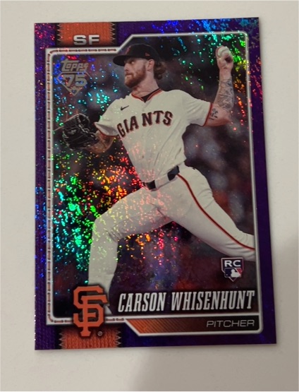 2026 Topps Series 1 #184 Carson Whisenhunt — front