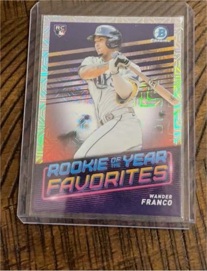 2022 Bowman Chrome #ROYF-1 Wander Franco Rookie of the Year Favorites Mojo Refractor — front