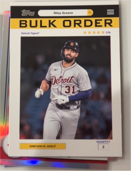 2026 Topps Flagship #BO-8 Riley Greene — front
