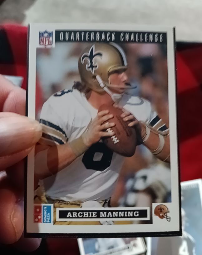 1991 Upper Deck Domino's Pizza Quarterback Challenge #40 Archie Manning — front