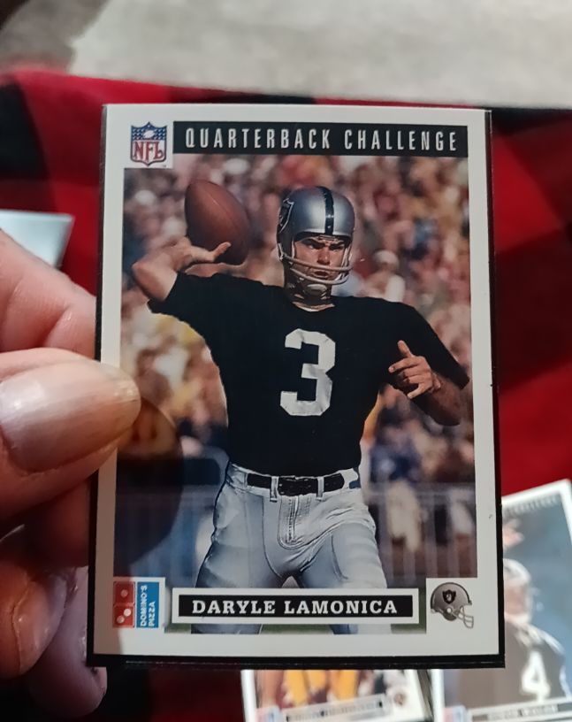 1991 Upper Deck Domino's Pizza Quarterback Challenge #39 Daryle Lamonica — front