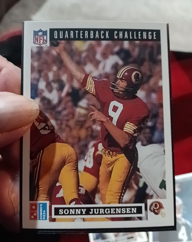 1991 Upper Deck Domino's Pizza Quarterback Challenge #38 Sonny Jurgensen — front