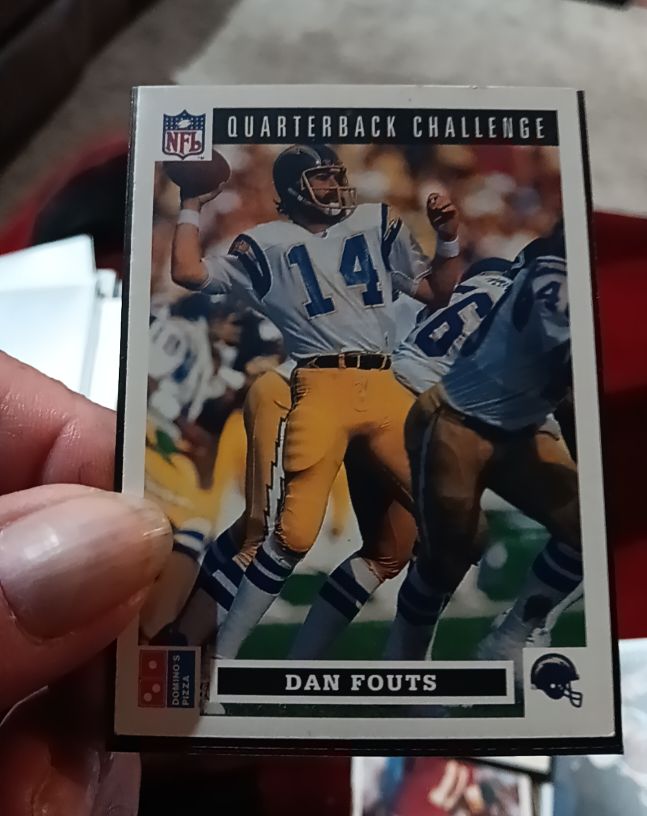 1991 Upper Deck Domino's Pizza Quarterback Challenge #35 Dan Fouts — front