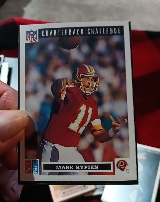 1991 Upper Deck Domino's Pizza Quarterback Challenge #31 Mark Rypien — front