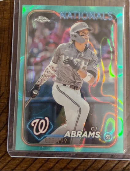 2024 Topps Chrome #247 CJ Abrams — front