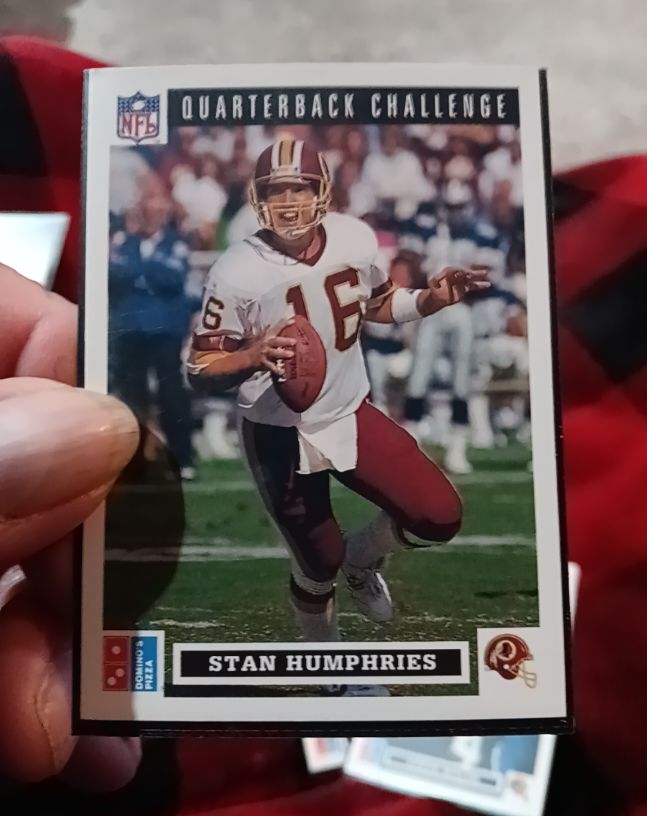 1991 Upper Deck Domino's Pizza Quarterback Challenge #30 Stan Humphries — front