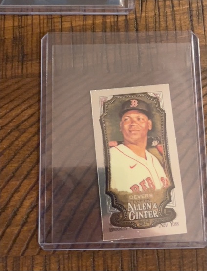 2024 Topps Allen & Ginter #54 Rafael Devers Chrome Mini — front