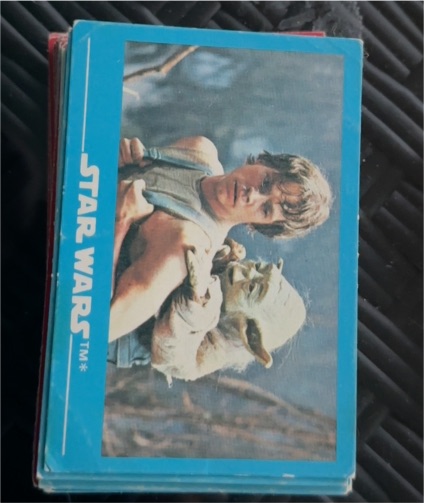 1977 Topps Star Wars #6 Luke Skywalker Yoda Jedi Knights — front