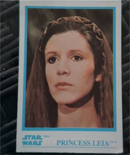1984 Kellogg's Star Wars Sticker #10 Princess Leia — front