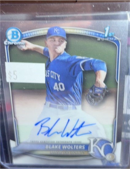 2025 Bowman Chrome #CPA-BW Blake Wolters 1st Bowman Auto — front