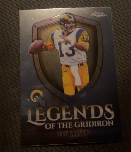 2025 Topps Chrome #LOG-1 Kurt Warner Legends of the Gridiron — front