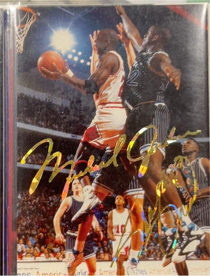 1993 American Holding Company #3 Michael Jordan Gold Signature — front