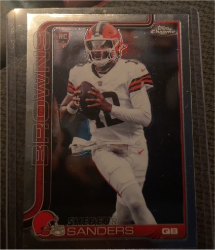 2025 Topps Chrome #315 Shedeur Sanders — front