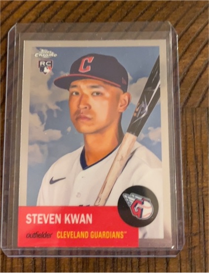 2022 Topps Chrome Platinum Anniversary #65 Steven Kwan — front