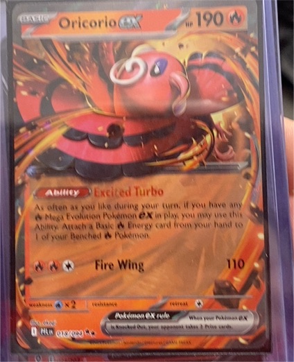2020 Pokémon TCG Phantasmal Flames #018 Oricorio GX — front