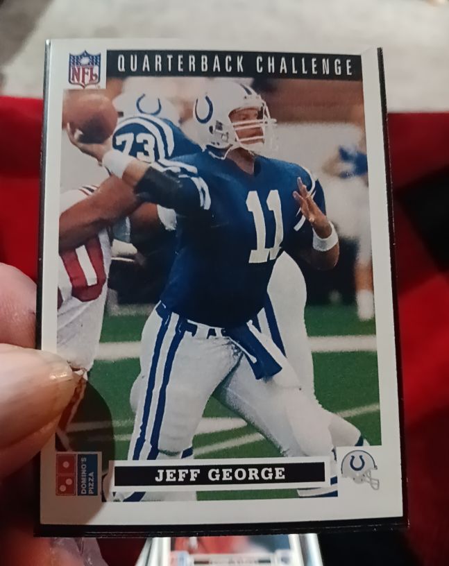 1991 Upper Deck Domino's Pizza Quarterback Challenge #12 Jeff George — front
