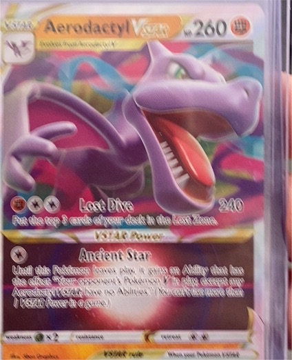 2022 Pokémon Aerodactyl VSTAR #093 — front