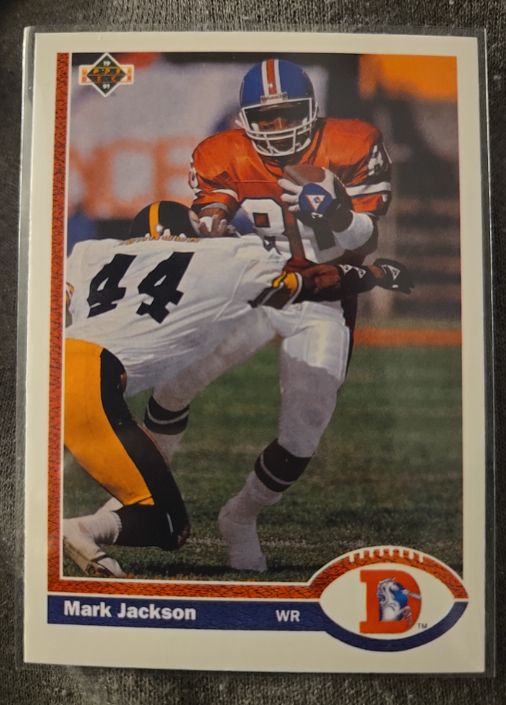 1991 Upper Deck #382 Mark Jackson Denver Broncos — front