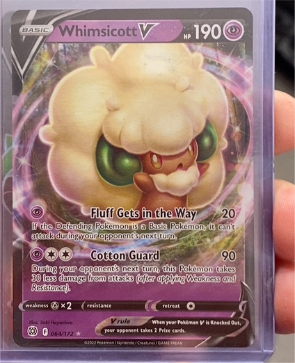 2022 Pokémon Brilliant Stars #064 Whimsicott V — front