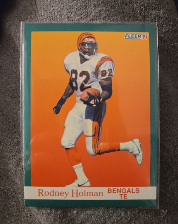 1991 Fleer #23 Rodney Holman Cincinnati Bengals — front