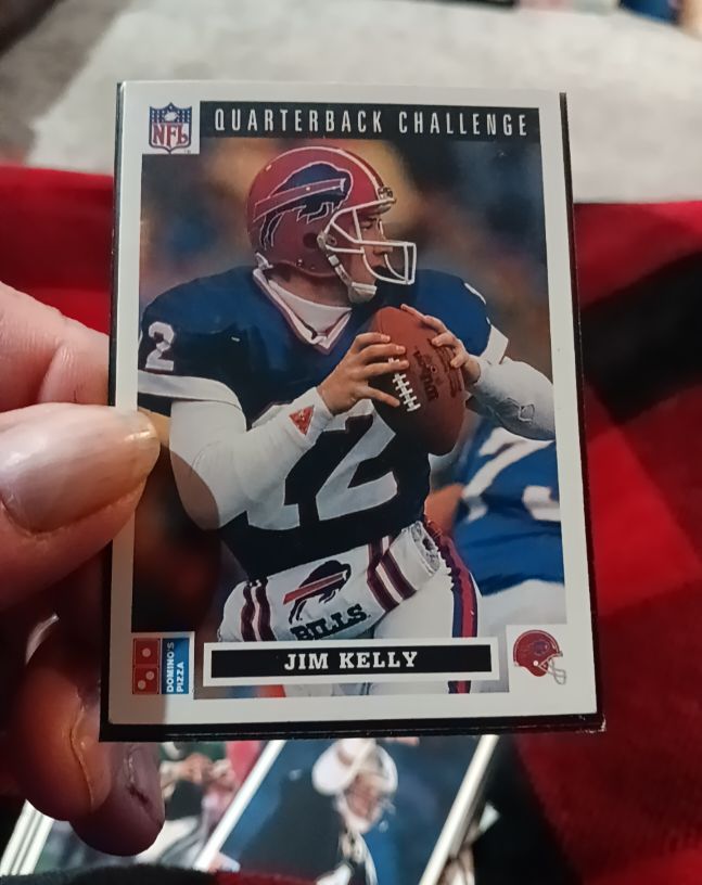 1991 Upper Deck Domino's Pizza Quarterback Challenge #2 Jim Kelly — front