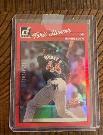 2023 Donruss #272 Torii Hunter 1990 Retro Red Foil — front