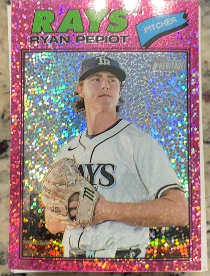 2026 Topps Heritage #34 Ryan Pepiot — front