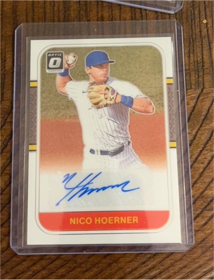 2021 Panini Donruss Optic Retro 1987 Signatures #RS87-NH Nico Hoerner — front