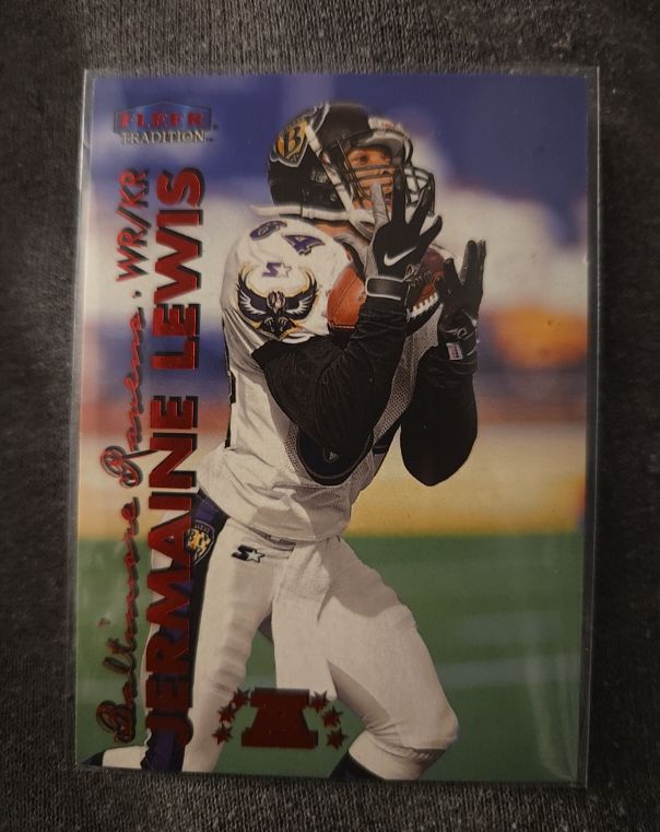 1999 Fleer Tradition #107 Jermaine Lewis Baltimore Ravens — front