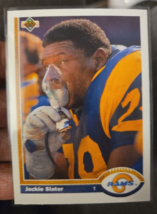 1991 Upper Deck #184 Jackie Slater — front
